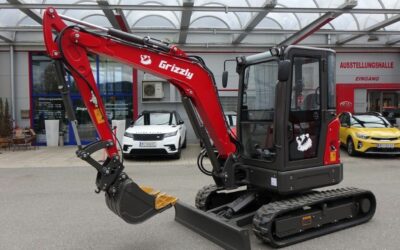 Grizzly KME40 Minibagger mit Schnellwechsler